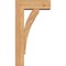 Ekena Millwork Thorton Block Smooth Bracket w/ Offset Brace, Western Red Cedar, 5 1/2"W x 14"D x 26"H BKT0604X14X26THR05SWR - alternate 3